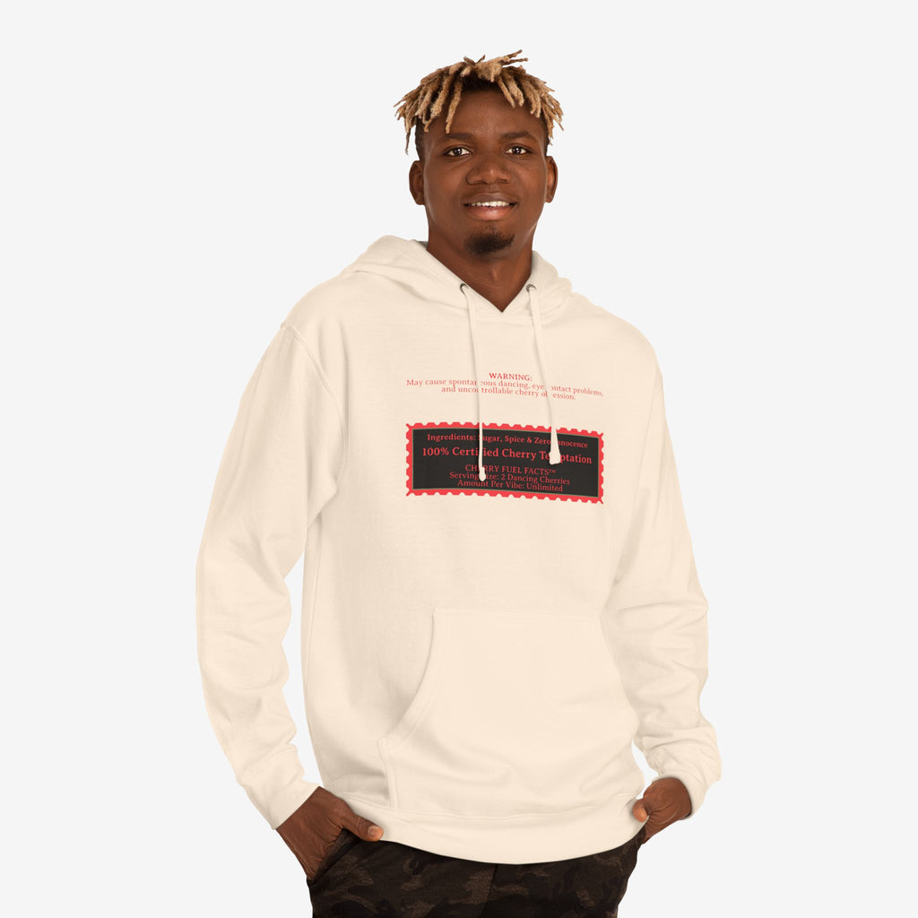 CHERRY FUEL FACTS — NAUGHTY DANCING CHERRIES GRAPHIC HOODIE
