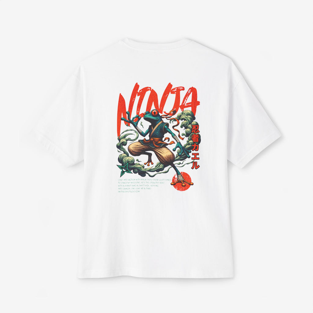 NINJA FROG GRAPHIC TEE — RETRO JAPANESE MARTIAL ART STREETWEAR SHIRT