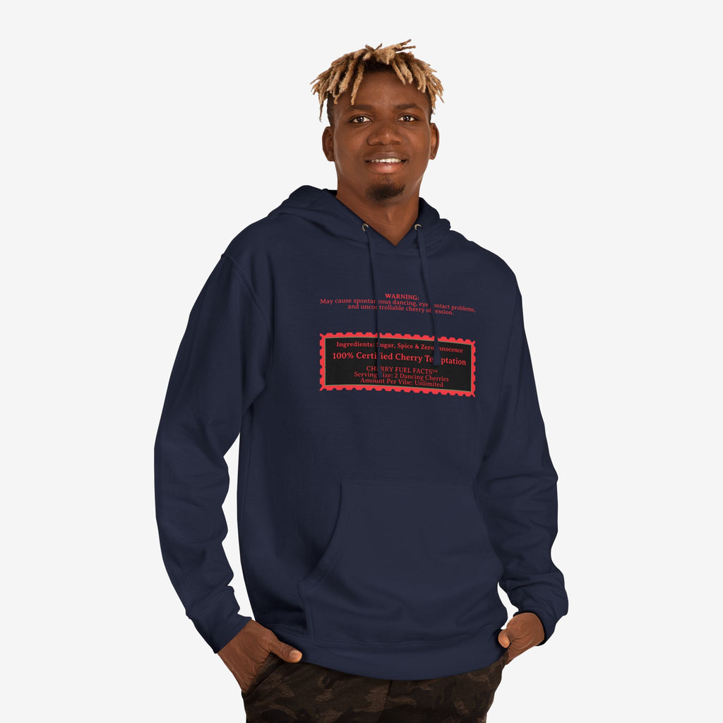 CHERRY FUEL FACTS — NAUGHTY DANCING CHERRIES GRAPHIC HOODIE