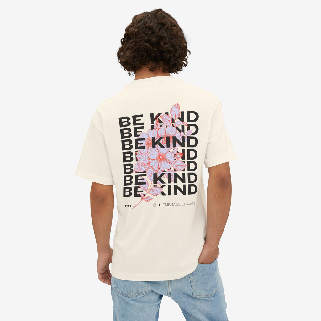 BE KIND EMBRACE CHANGE – ITS. BLOOM FLORAL GRAPHIC T-SHIRT