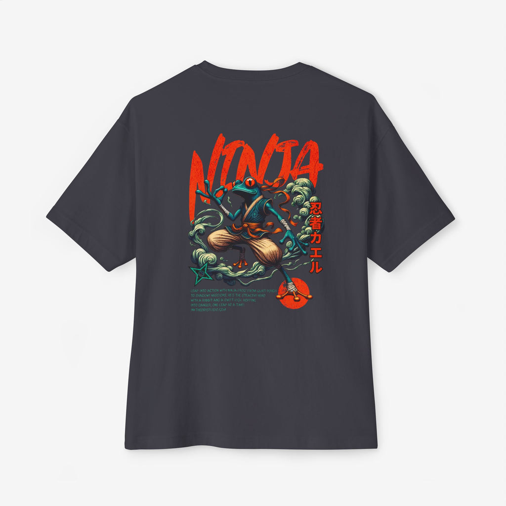 NINJA FROG GRAPHIC TEE — RETRO JAPANESE MARTIAL ART STREETWEAR SHIRT