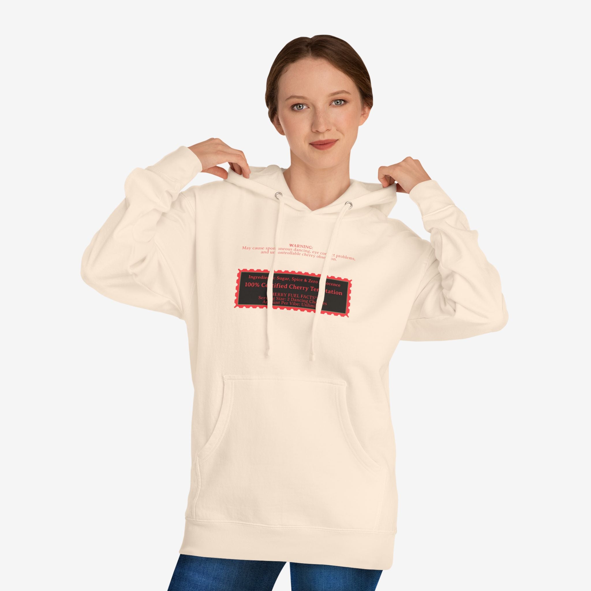 CHERRY FUEL FACTS — NAUGHTY DANCING CHERRIES GRAPHIC HOODIE