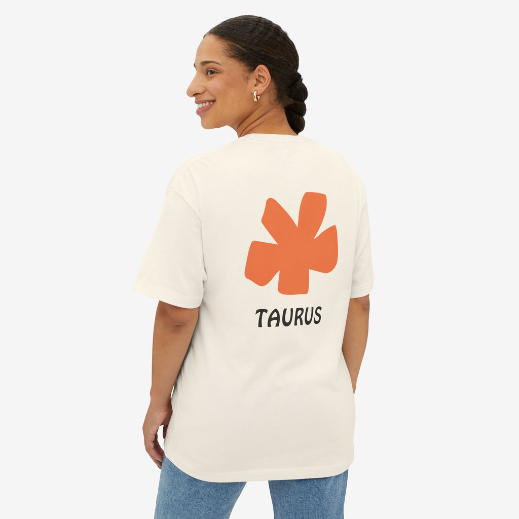 TAURUS ABSTRACT GRAPHIC TEE — MINIMAL ZODIAC STATEMENT