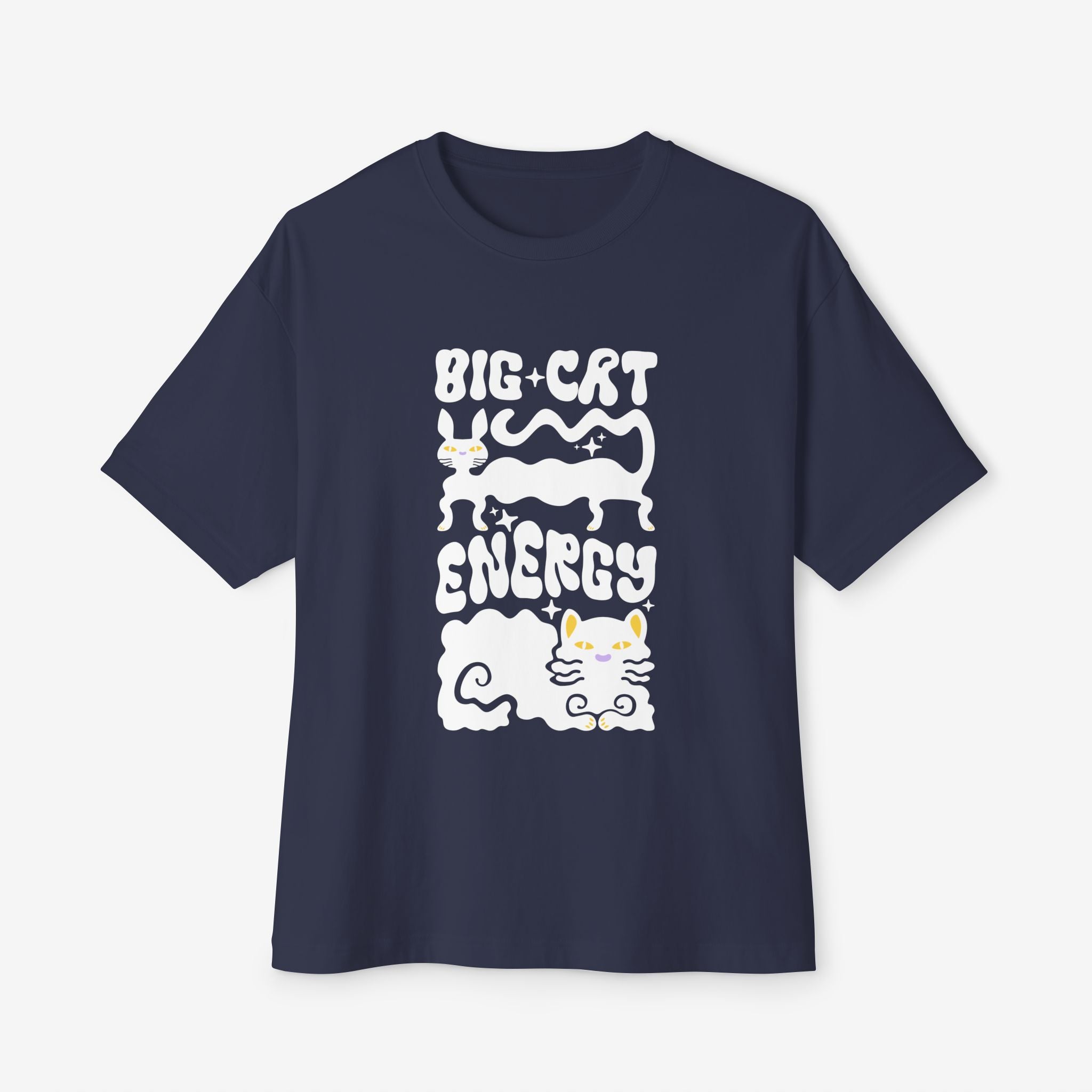 BIG CAT ENERGY BOXY TEE — GRAPHIC STREETWEAR T-SHIRT