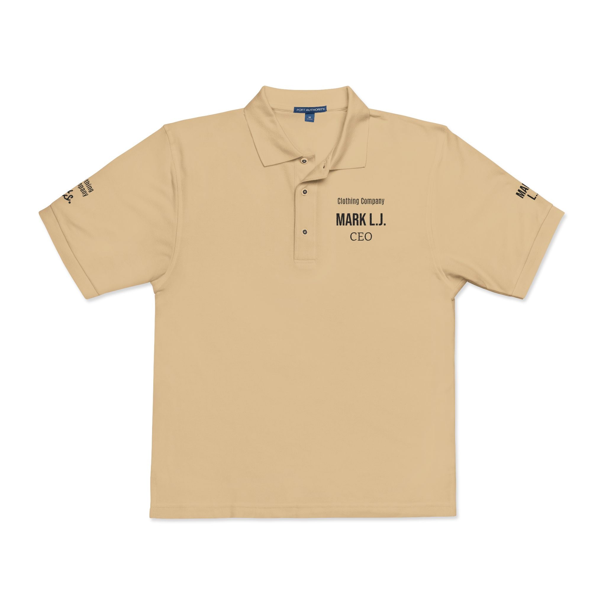 EMBROIDERED CUSTOMIZABLE POLO TEE