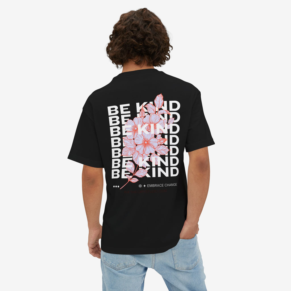BE KIND EMBRACE CHANGE – ITS. BLOOM FLORAL GRAPHIC T-SHIRT