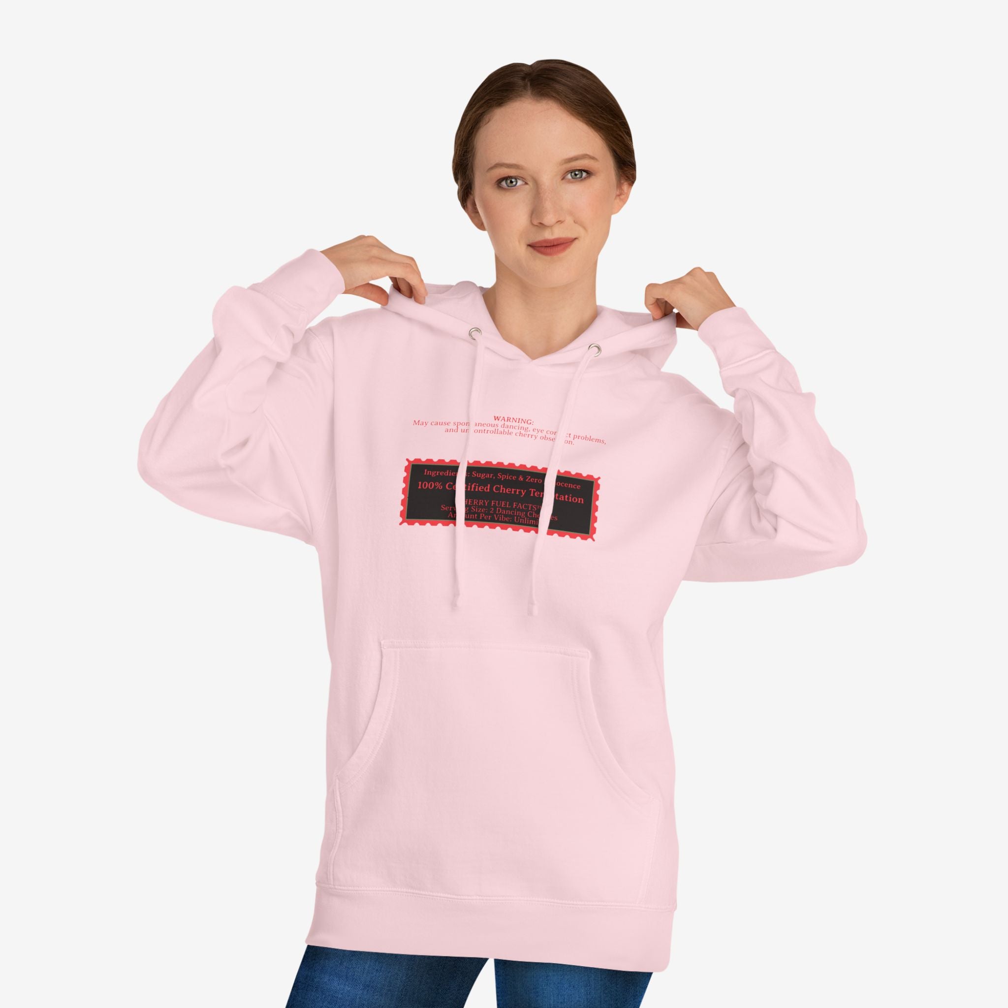 CHERRY FUEL FACTS — NAUGHTY DANCING CHERRIES GRAPHIC HOODIE