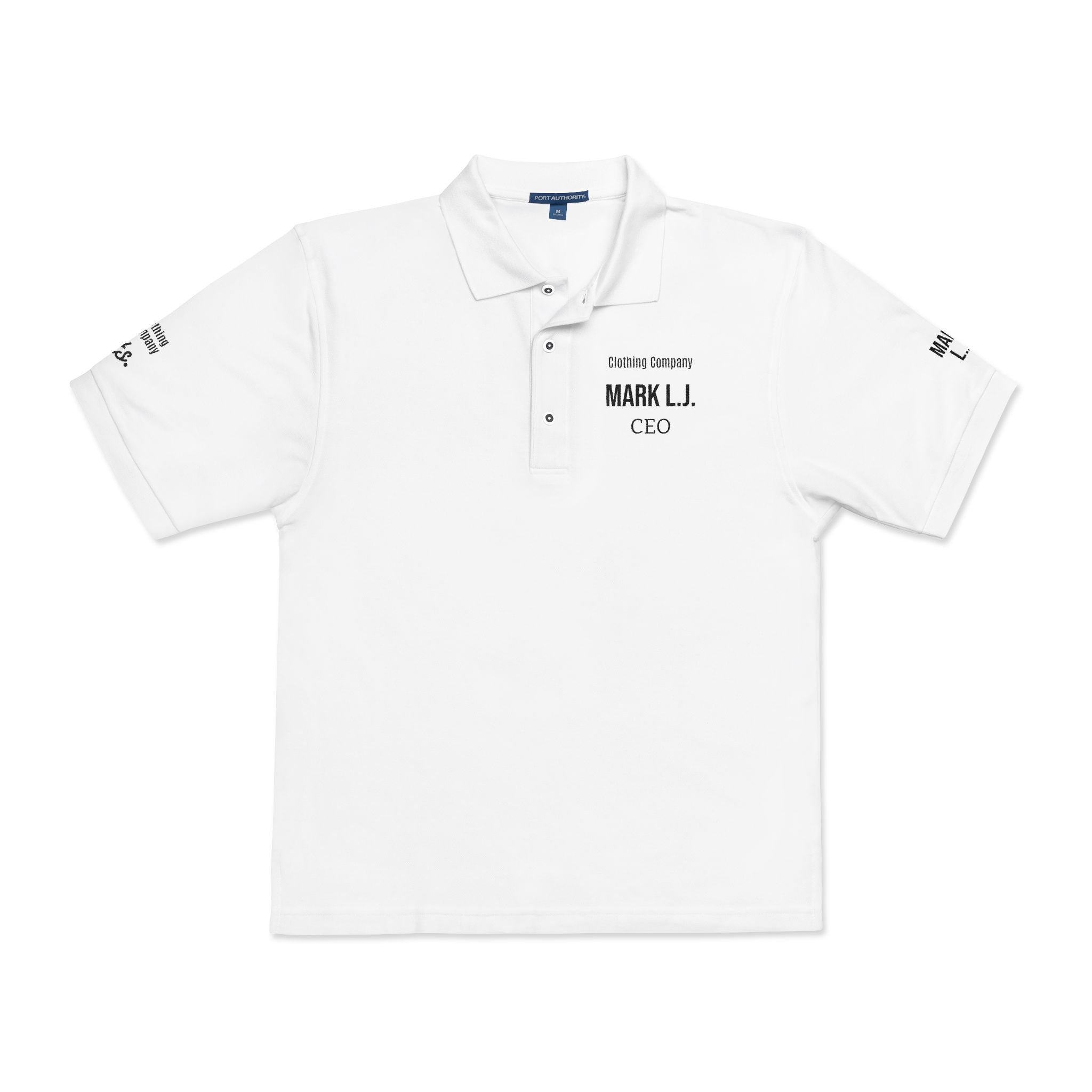 EMBROIDERED CUSTOMIZABLE POLO TEE