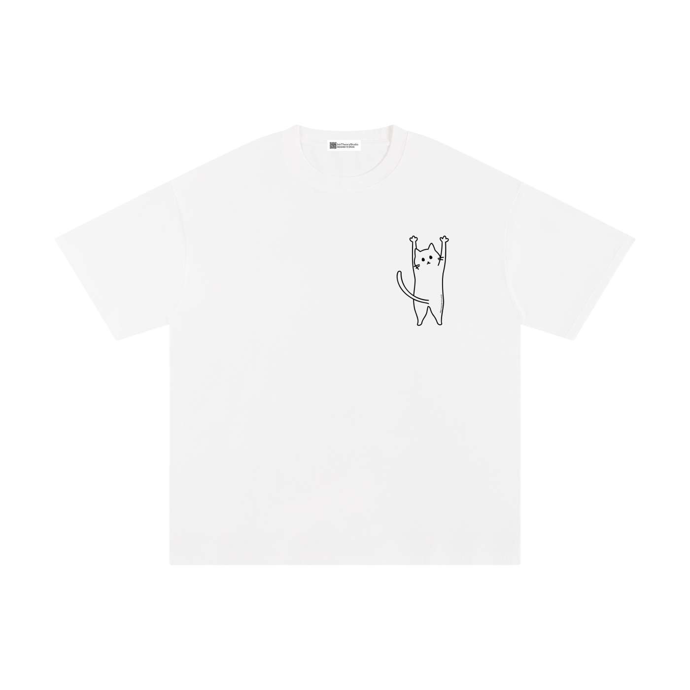men,women,unisex,tee,R00330,Featured,Minimal,Character,cat,fallingcat,kitty