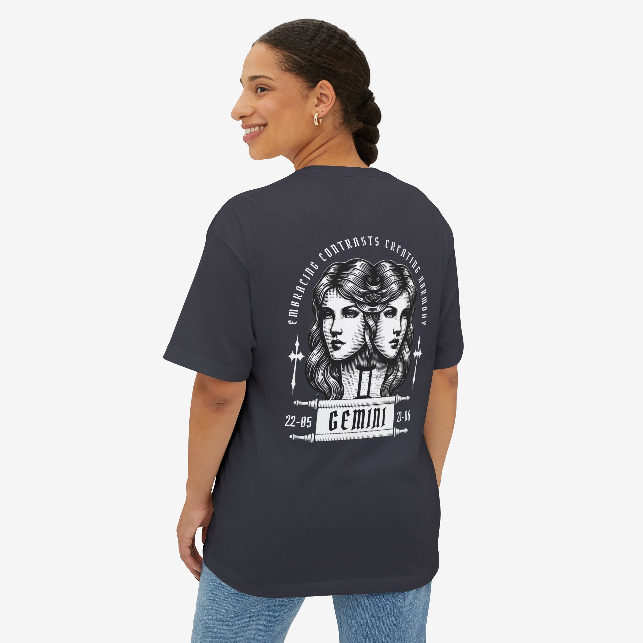 ITS. GEMINI – OVERSIZED BOXY ZODIAC GRAPHIC T-SHIRT