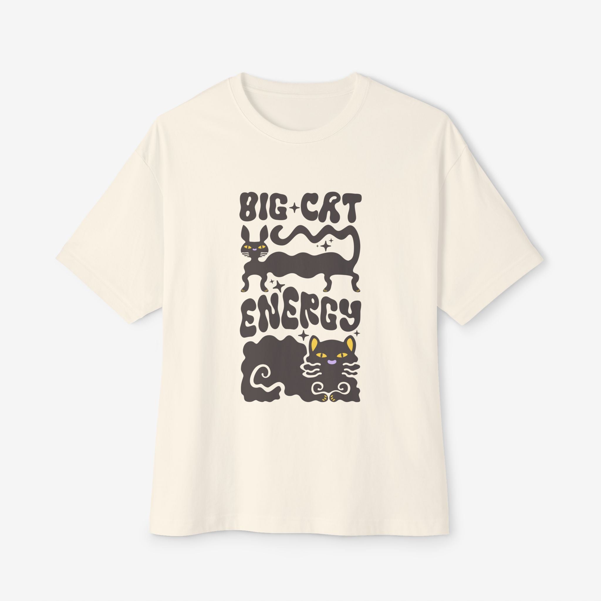 BIG CAT ENERGY BOXY TEE — GRAPHIC STREETWEAR T-SHIRT