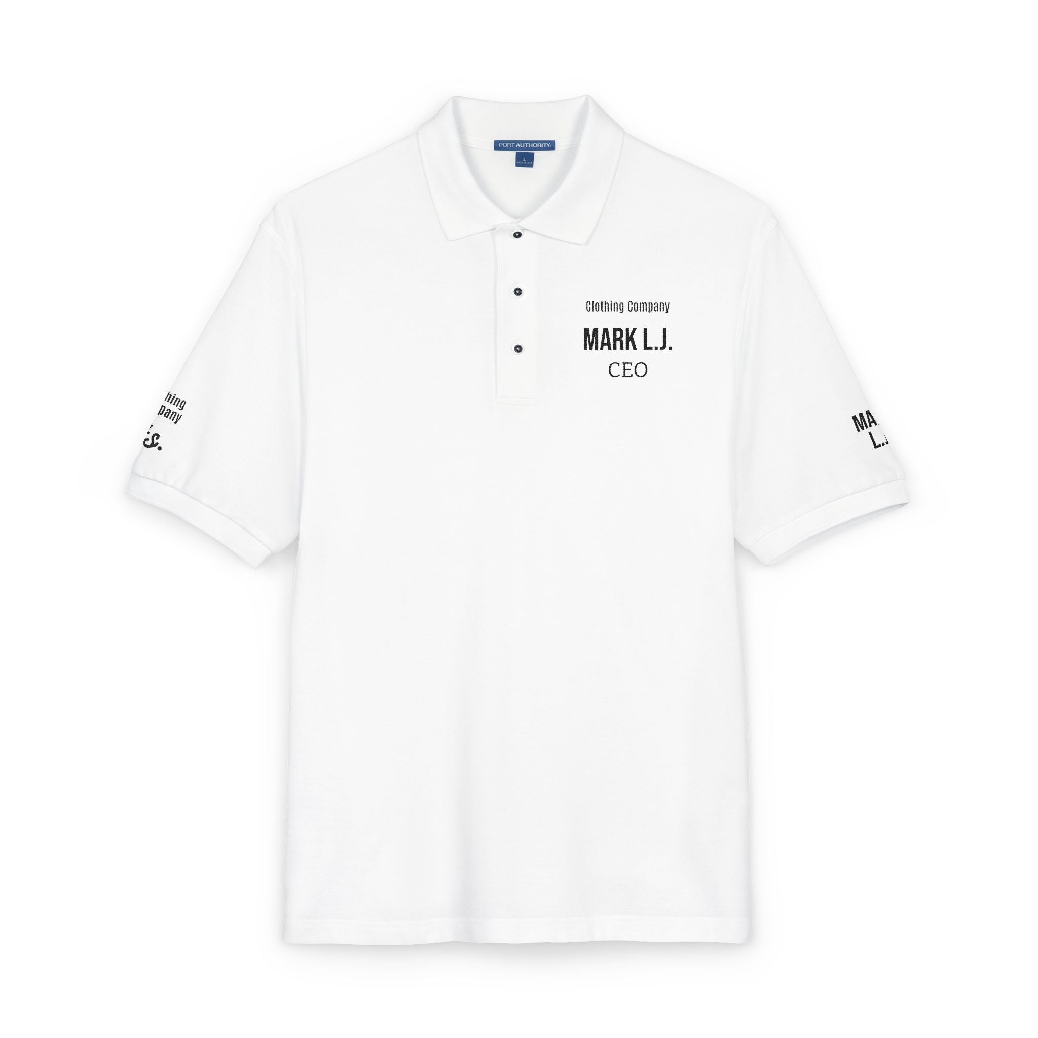 EMBROIDERED CUSTOMIZABLE POLO TEE