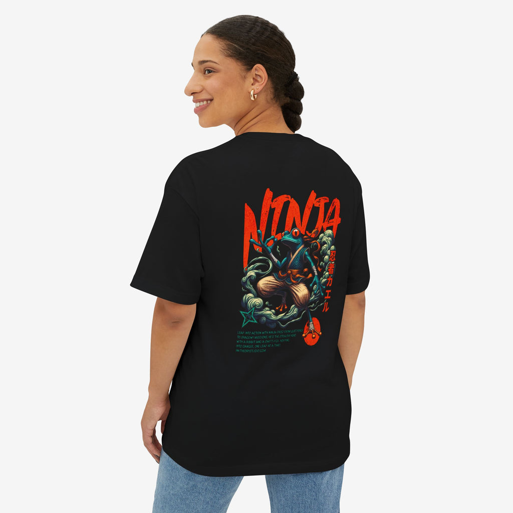 NINJA FROG GRAPHIC TEE — RETRO JAPANESE MARTIAL ART STREETWEAR SHIRT