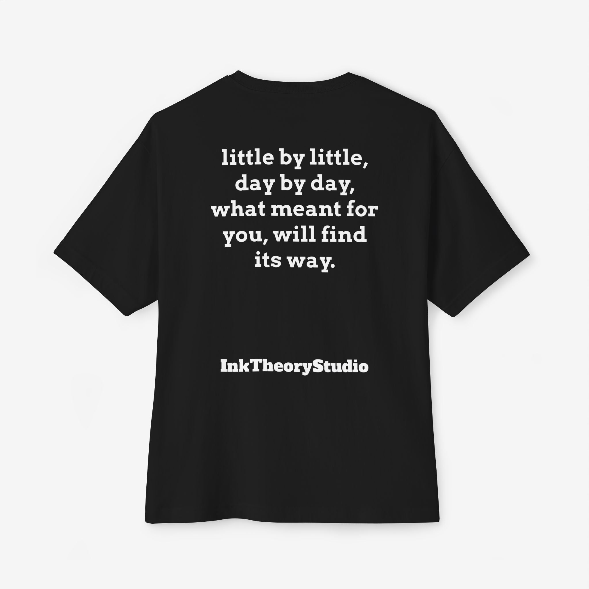 CUSTOMIZABLE BOXY TEE — MINIMALIST FRONT/BACK TEXT T-SHIRT