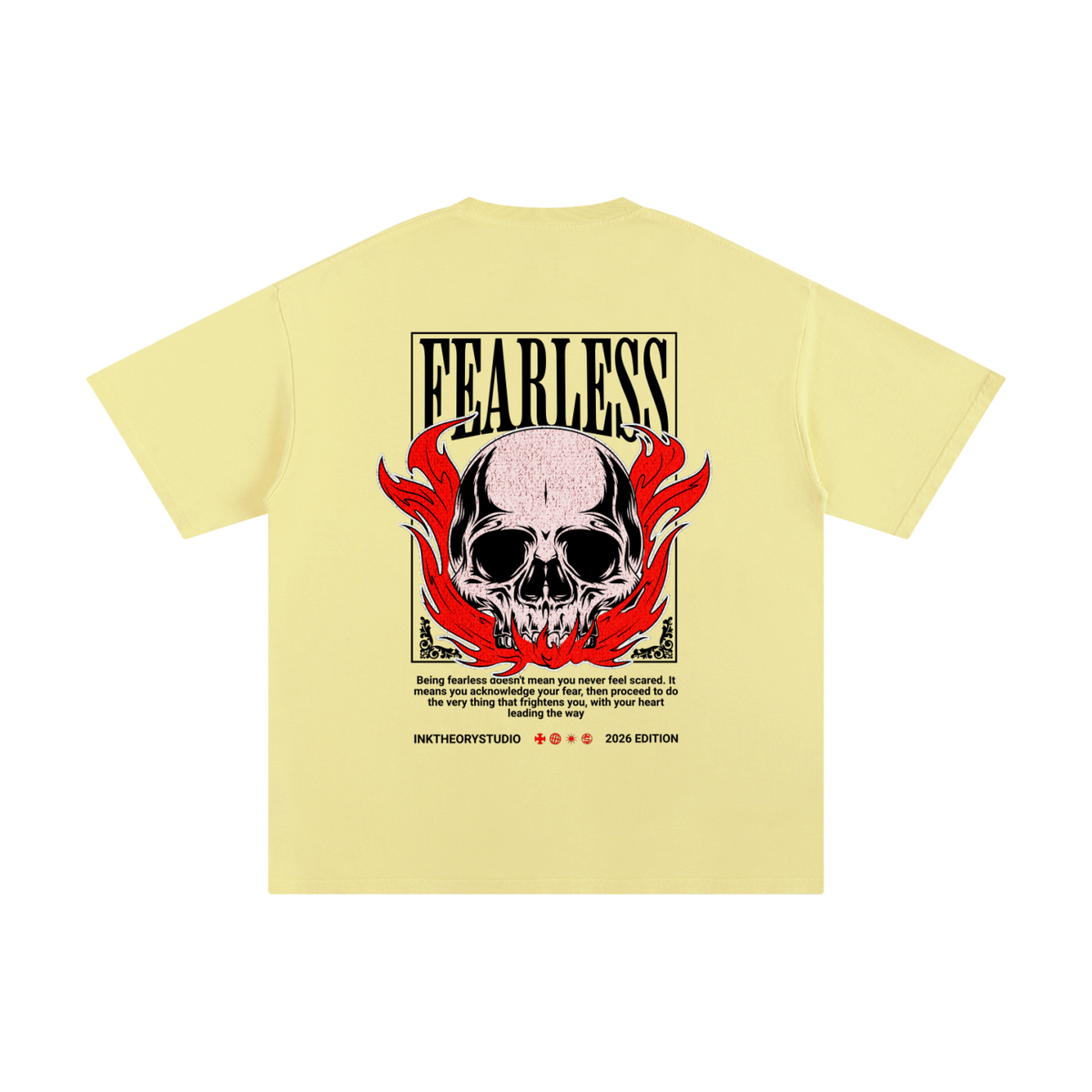 men,women,unisex,tee,R00330,Bold,Quote,fearless,skull