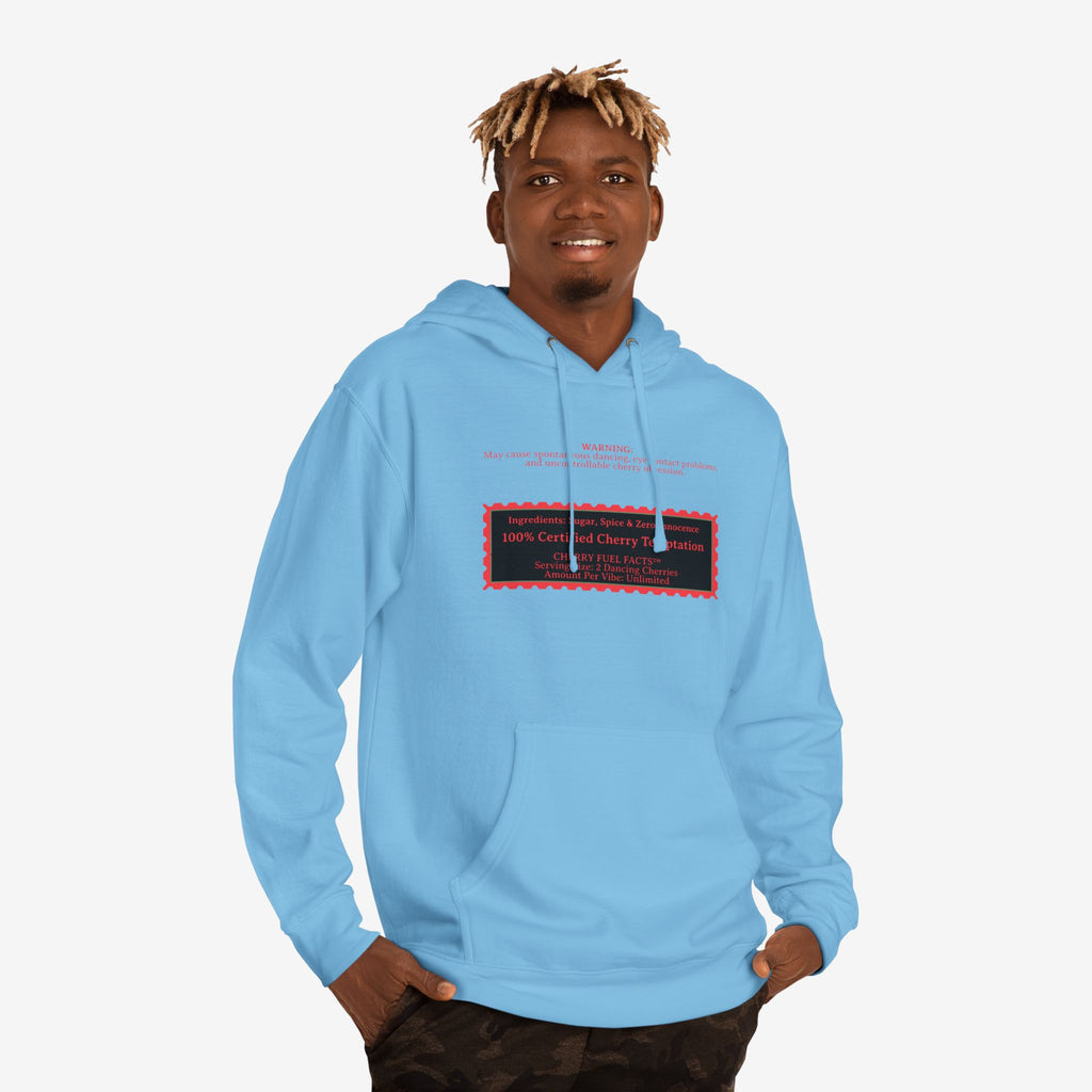 CHERRY FUEL FACTS — NAUGHTY DANCING CHERRIES GRAPHIC HOODIE