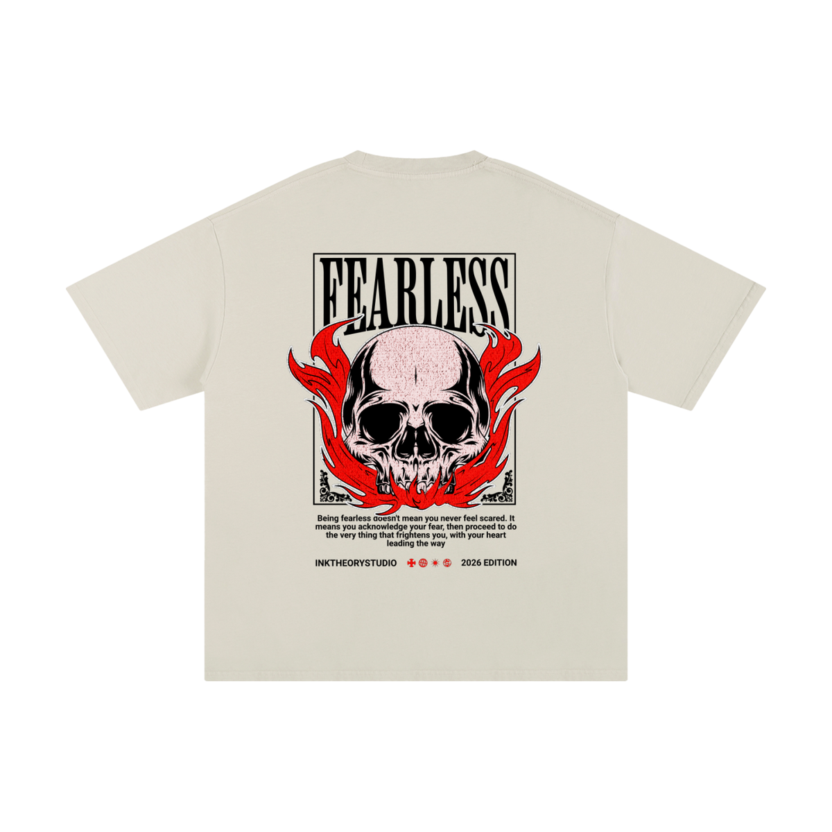 men,women,unisex,tee,R00330,Bold,Quote,fearless,skull