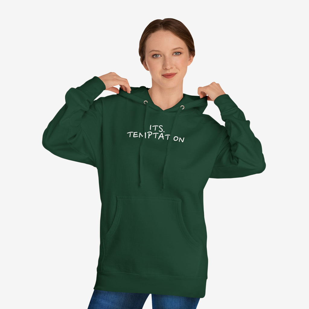 TEMPTATION HOODIE — “TRUST ME, LOVE ME, F*CK ME” GRAPHIC HOODED SWEATSHIRT