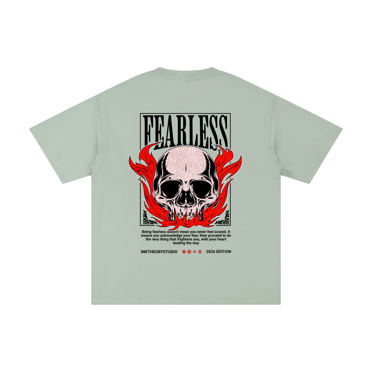 men,women,unisex,tee,R00330,Bold,Quote,fearless,skull