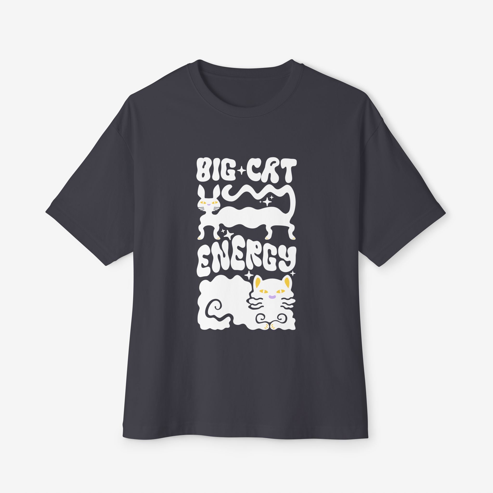BIG CAT ENERGY BOXY TEE — GRAPHIC STREETWEAR T-SHIRT