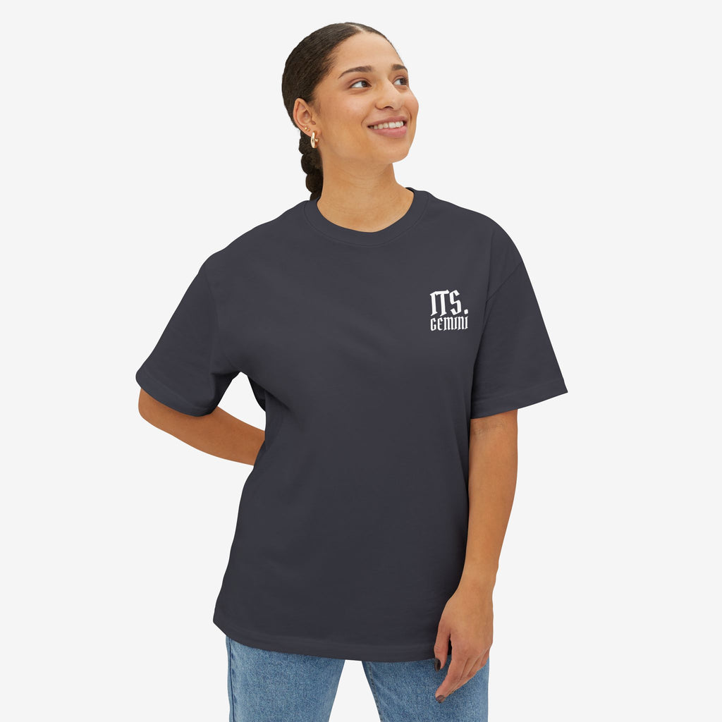 ITS. GEMINI – OVERSIZED BOXY ZODIAC GRAPHIC T-SHIRT
