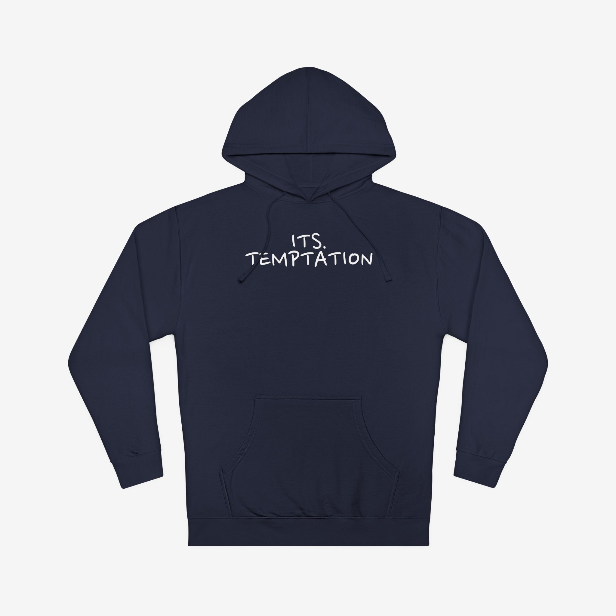 TEMPTATION HOODIE — “TRUST ME, LOVE ME, F*CK ME” GRAPHIC HOODED SWEATSHIRT