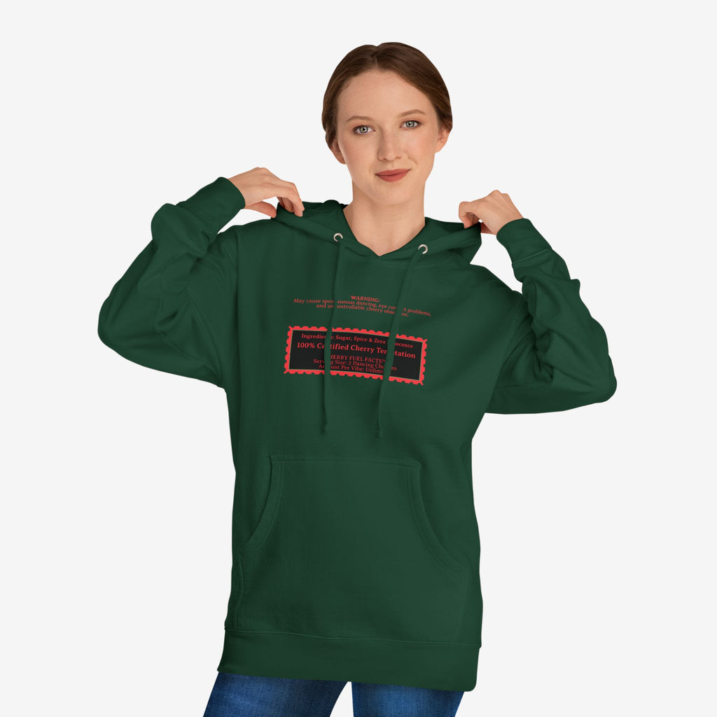 CHERRY FUEL FACTS — NAUGHTY DANCING CHERRIES GRAPHIC HOODIE