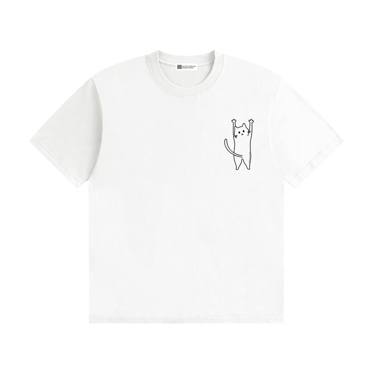men,women,unisex,tee,RU0001,Minimal,Character,cat,fallingcat,kitty