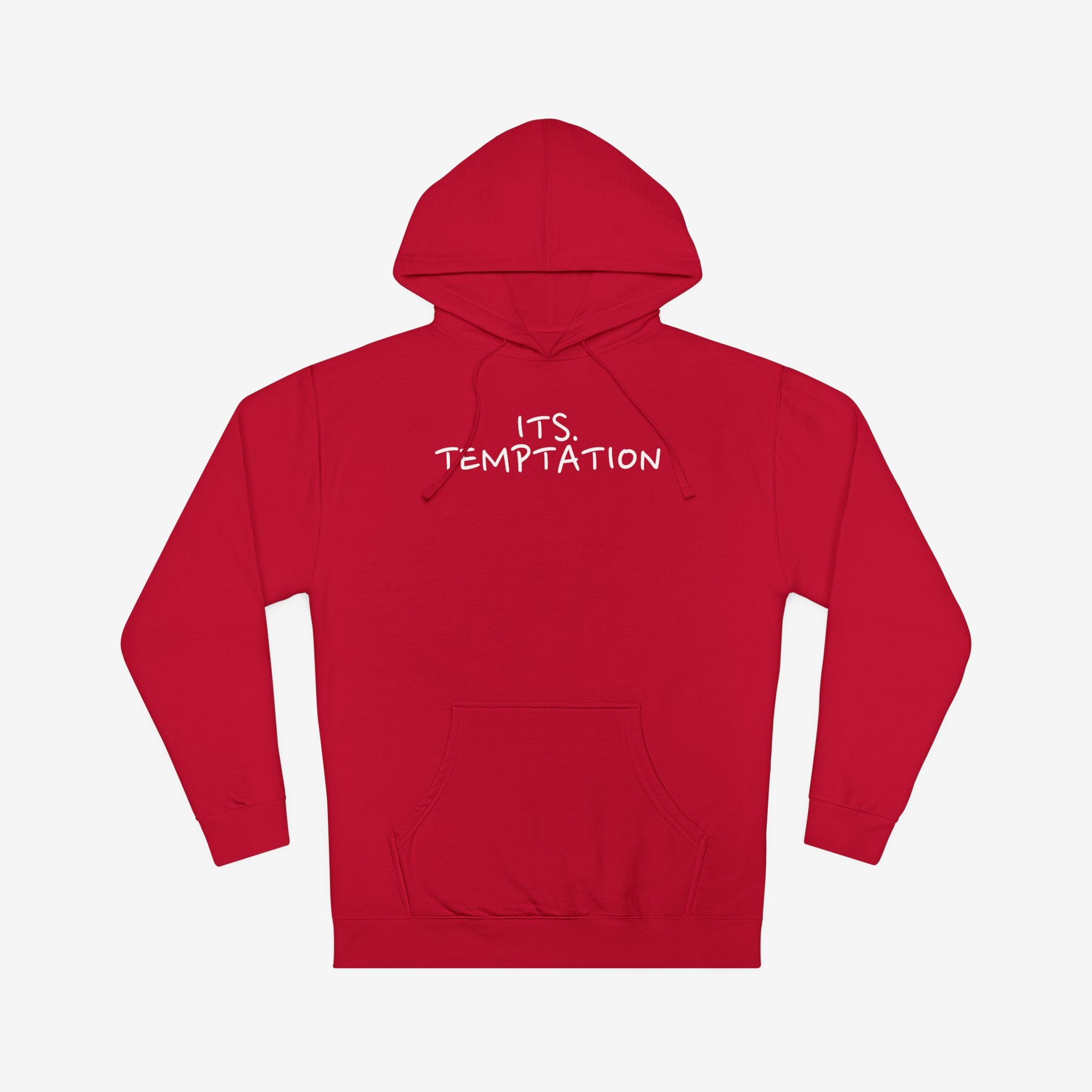 TEMPTATION HOODIE — “TRUST ME, LOVE ME, F*CK ME” GRAPHIC HOODED SWEATSHIRT