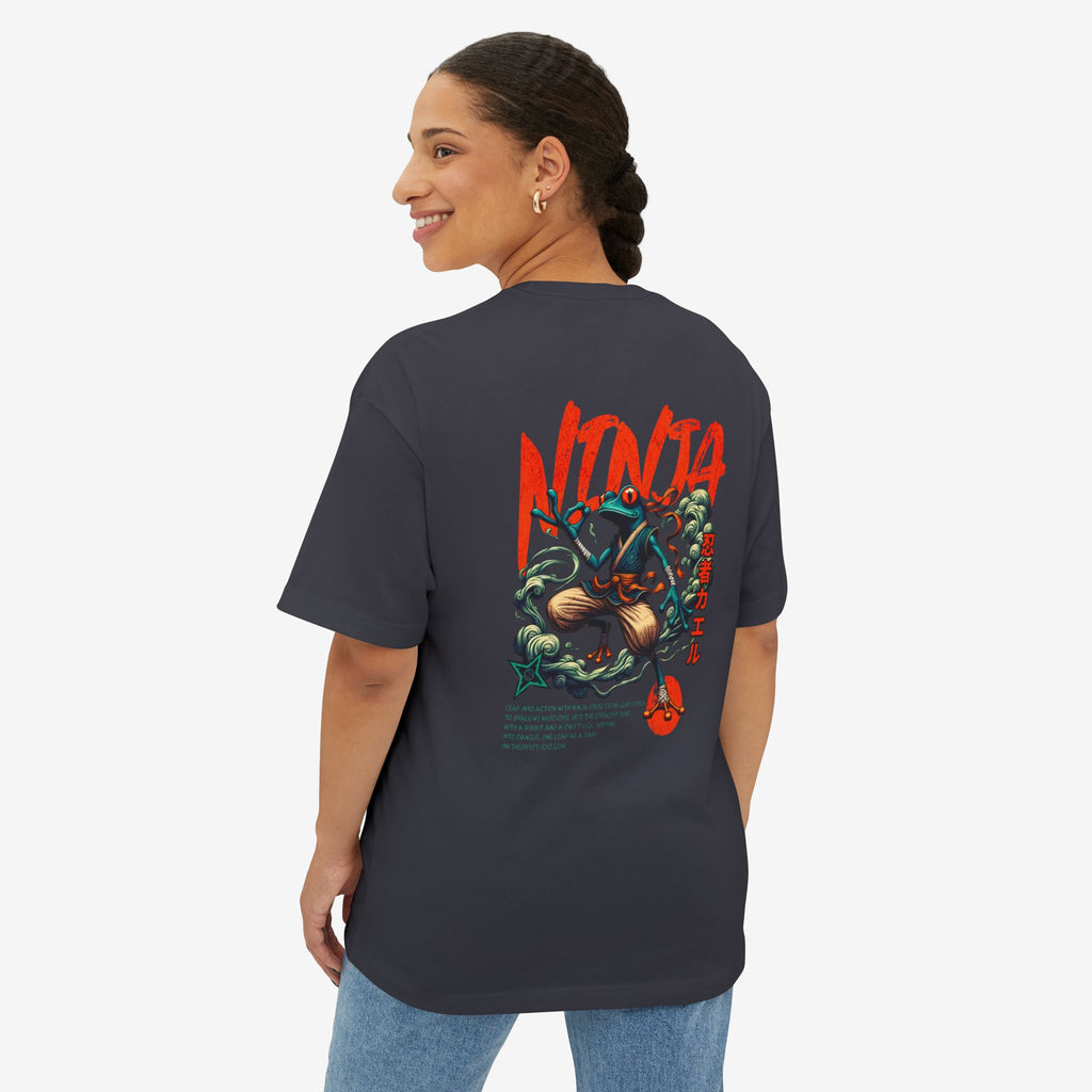 NINJA FROG GRAPHIC TEE — RETRO JAPANESE MARTIAL ART STREETWEAR SHIRT