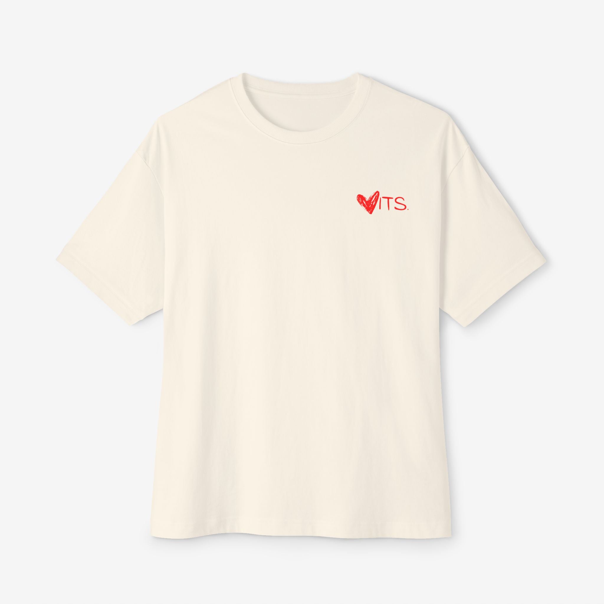 LOVE من أول NAZRA TEE — BOXY WHITE T-SHIRT