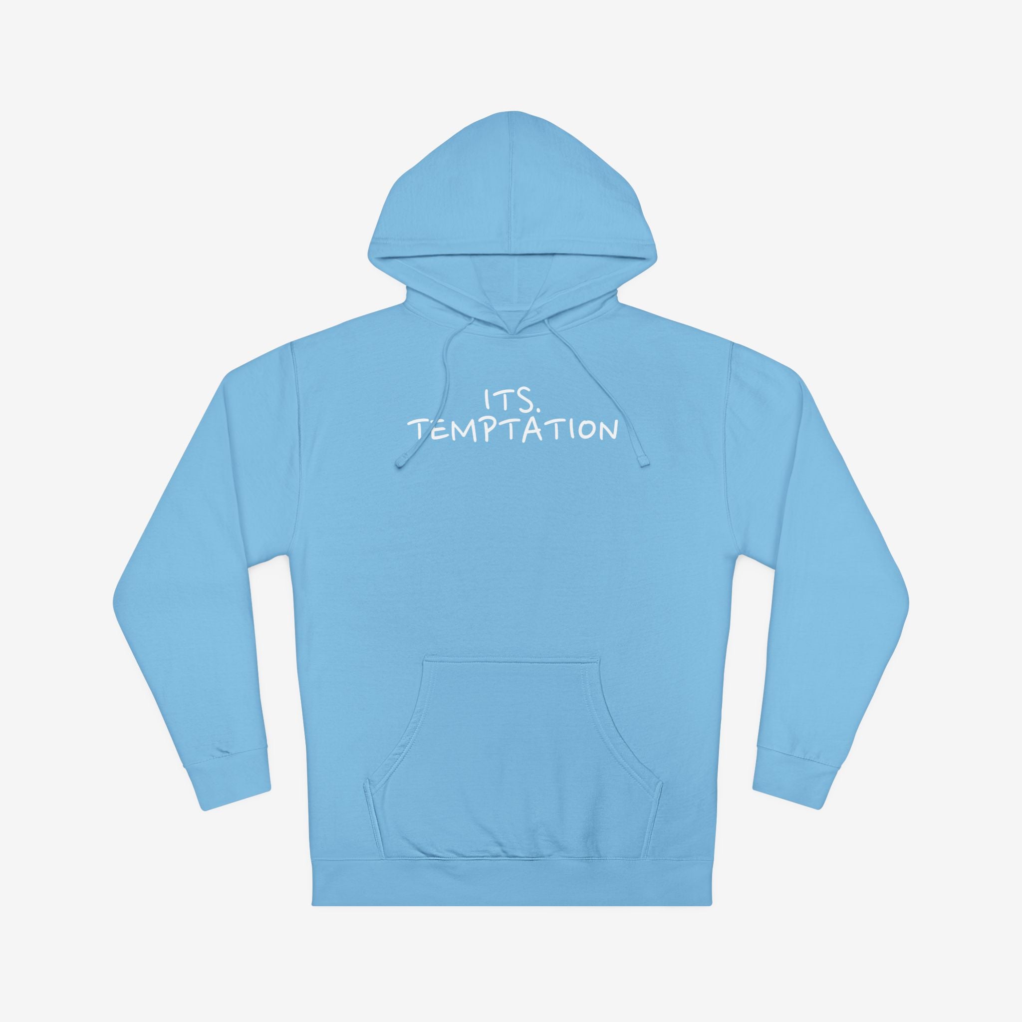 TEMPTATION HOODIE — “TRUST ME, LOVE ME, F*CK ME” GRAPHIC HOODED SWEATSHIRT