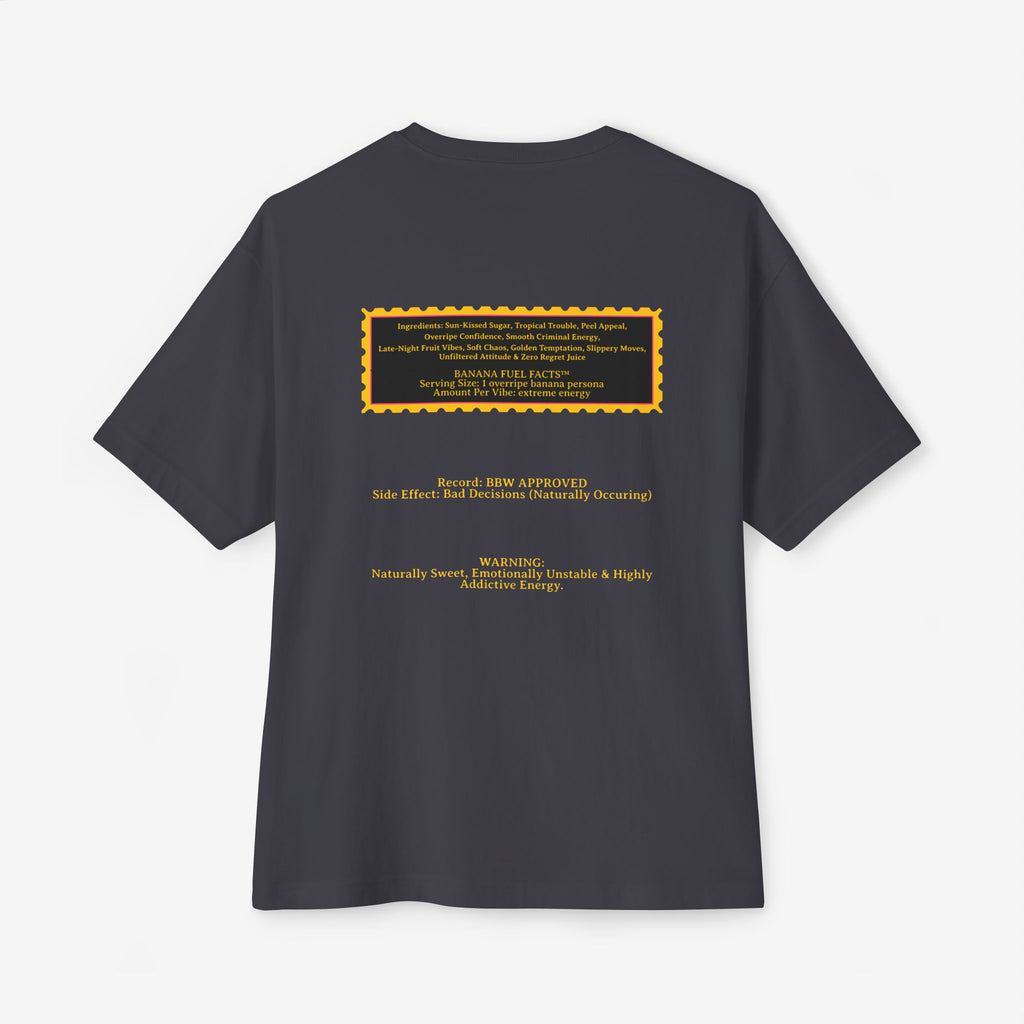 BANANA FUEL FACTS™ — OVER-RIPE ENERGY GRAPHIC TEE
