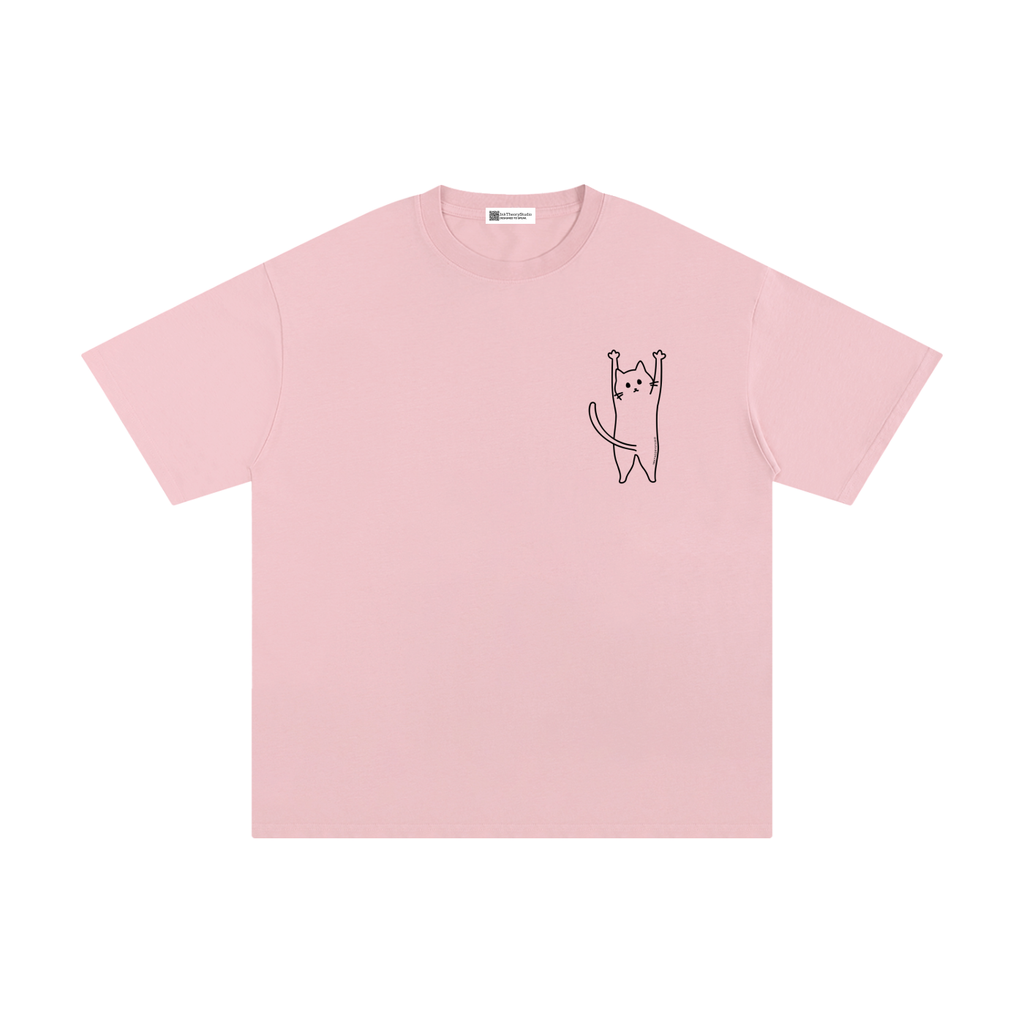 men,women,unisex,tee,R00330,Featured,Minimal,Character,cat,fallingcat,kitty