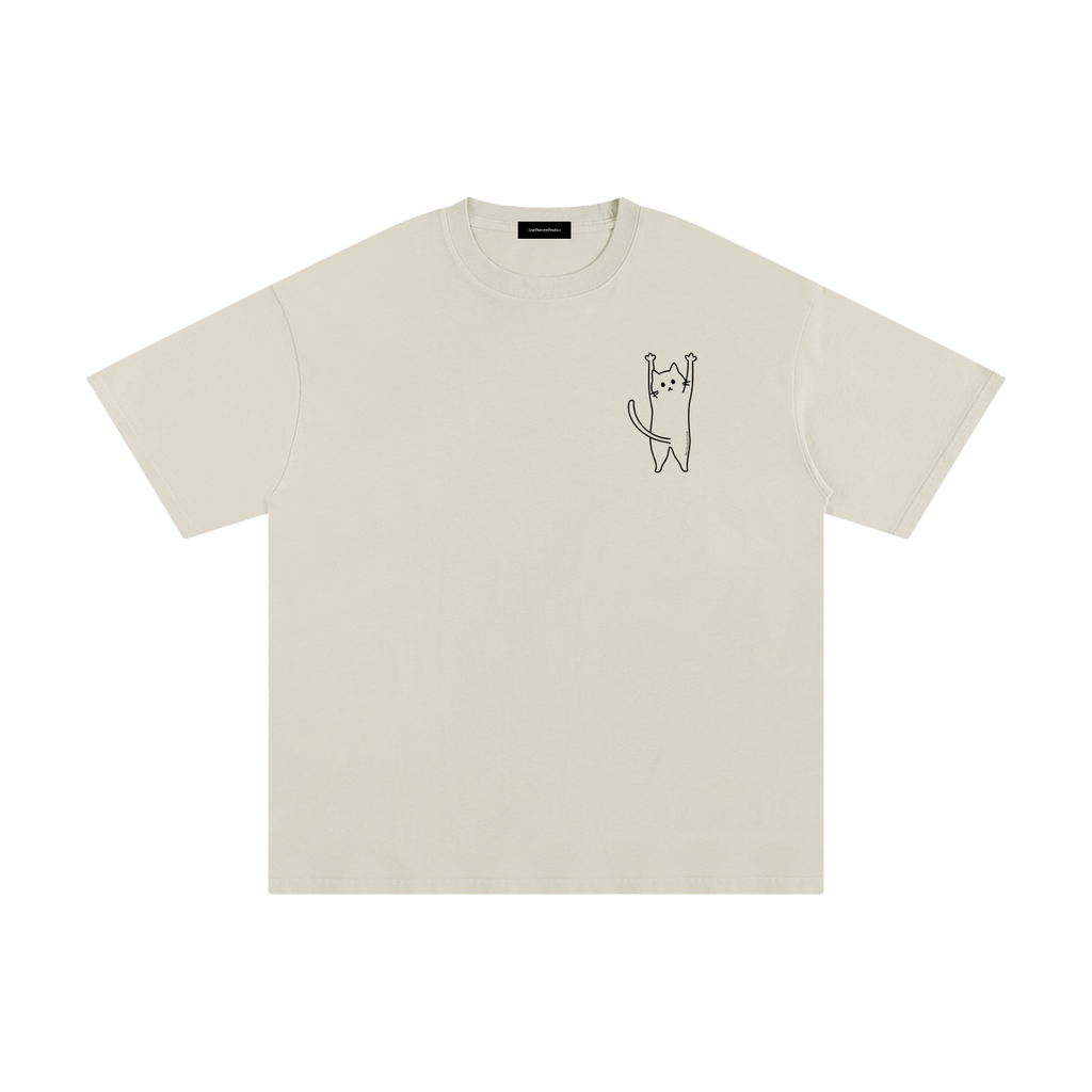 men,women,unisex,tee,R00330,Featured,Minimal,Character,cat,fallingcat,kitty