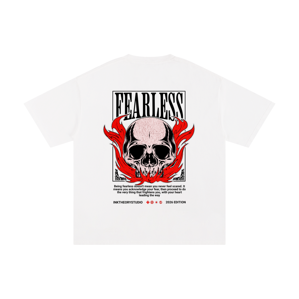 men,women,unisex,tee,R00330,Bold,Quote,fearless,skull